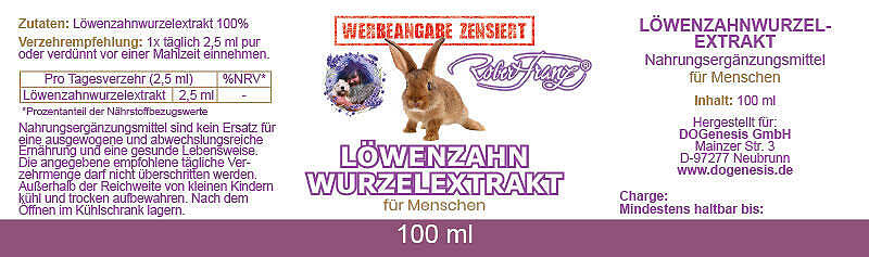 Löwenzahnwurzelextrakt