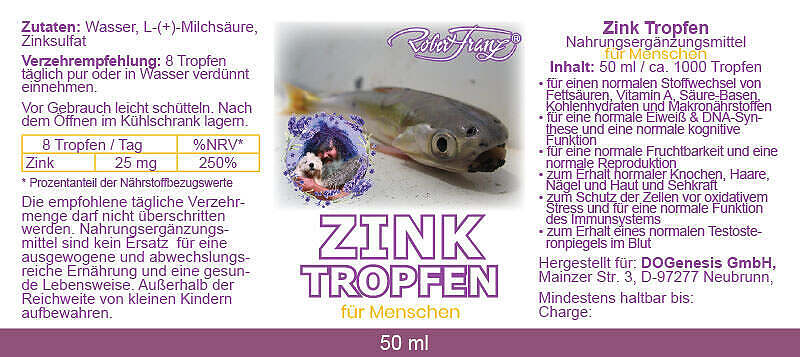 Zink Tropfen