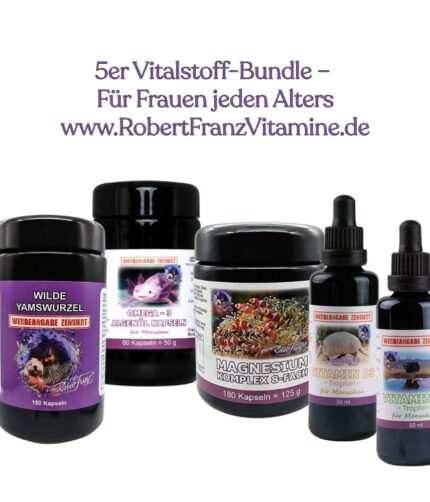 5er Vitalstoff-Bundle – Für Frauen jeden Alters