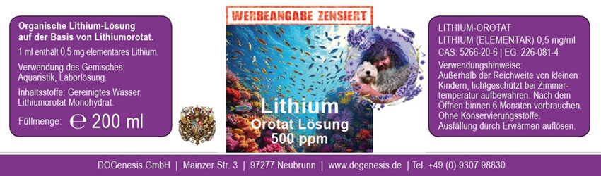 Lithium Orotat Lösung 500 ppm 