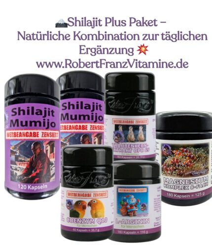 Shilajit Plus Paket – Natürliche Kombination zur täglichen Ergänzung