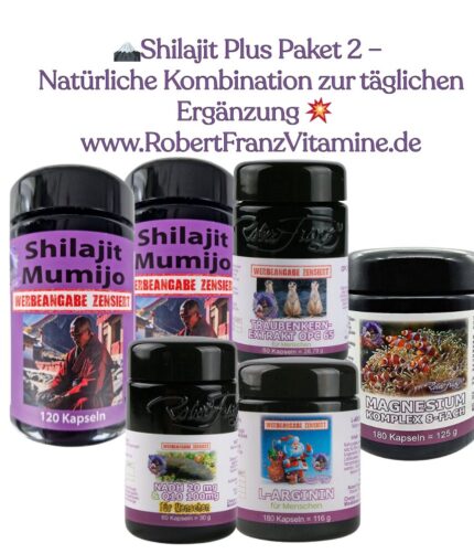 Shilajit Plus Paket 2 – Natürliche Kombination zur täglichen Ergänzung
